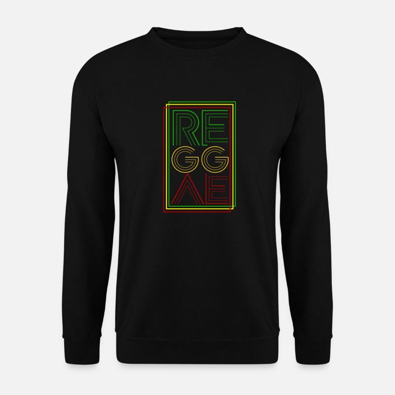 Reggae Retro, Ragga, Jamaika, Rasta - Unisex Pullover - Schwarz