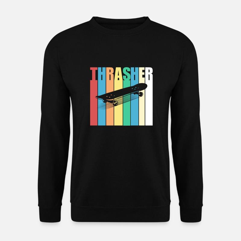 Trasher, Skateboarding, Skateboard, Skater - Unisex Pullover - Schwarz
