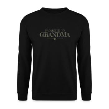 Promu à l’annonce de grossesse de grand-mère - Sweat-shirt Unisexe - noir - Devant - Alina (178cm) & Michal (187cm)