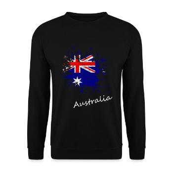 Australien - Unisex Pullover - Schwarz - Vorne - Alina (178cm) & Michal (187cm)