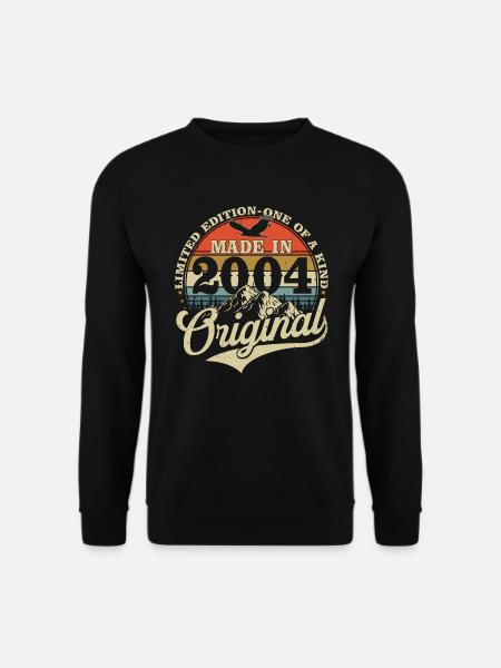 2004 Vintage Born Vintage cadeau d’anniversaire - Sweat-shirt Unisexe - noir