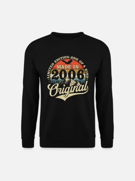 2006 Vintage Born Vintage cadeau d’anniversaire - Sweat-shirt Unisexe - noir