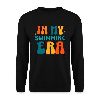 À l’époque de la natation - Swim Swimmer Swimming Pool - Sweat-shirt Unisexe - noir - Devant - Alina (178cm) & Michal (187cm)