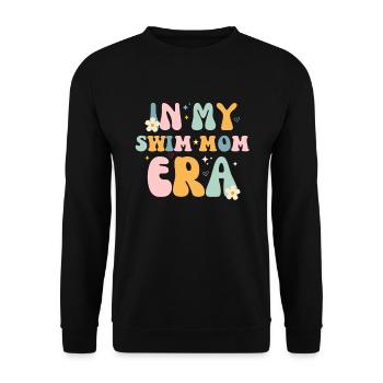 À l’époque de ma maman nageuse - Swim Swimmer Swimming Pool - Sweat-shirt Unisexe - noir - Devant - Alina (178cm) & Michal (187cm)