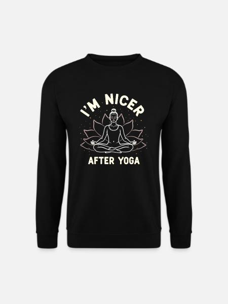 Funny Yoga Meditation Chakra Pun - Unisex Sweatshirt - black