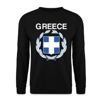 Armoiries de la grèce - Sweat-shirt Unisexe - noir - Devant - Alina (178cm) & Michal (187cm)