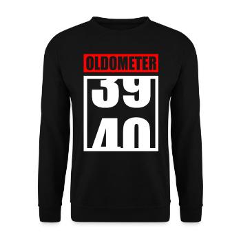 1979 40 Jahre 40. Geburtstag Party Geschenk - Unisex Pullover - Schwarz - Vorne - Alina (178cm) & Michal (187cm)