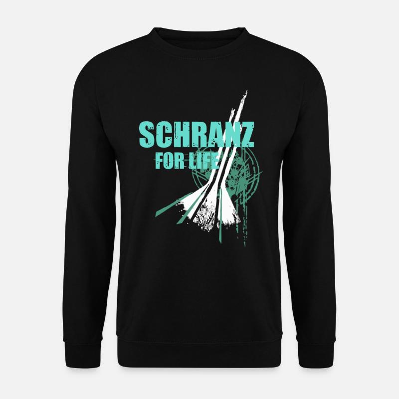 We love SCHRANZ music Partyshirt Club Motiv Dj - Unisex Pullover - Schwarz