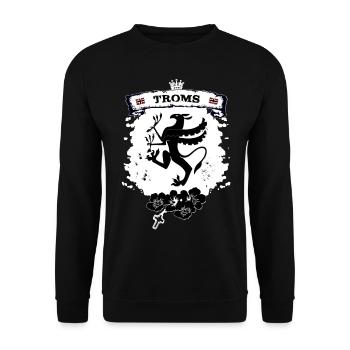 Troms - Unisex Sweatshirt - black - Front - Alina (178cm) & Michal (187cm)