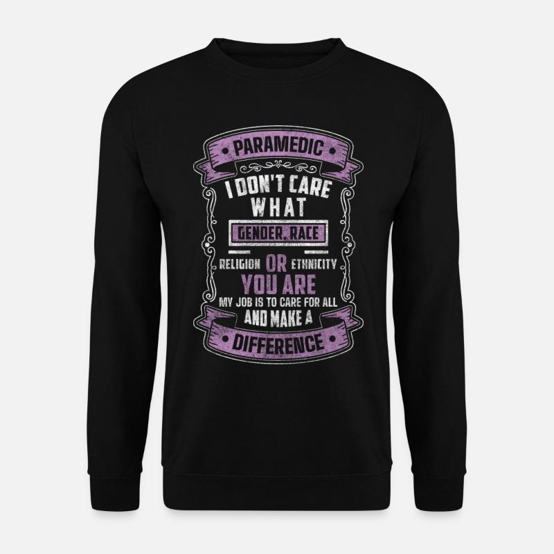 Paramedic First Aid Medicine - Unisex Sweatshirt - black