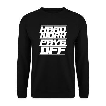 Motivation Success Positive Energy Motto - Unisex Sweatshirt - black - Front - Alina (178cm) & Michal (187cm)
