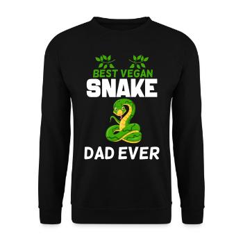 Schlangen Haustiere | Schlange Reptilien Geschenke - Unisex Pullover - Schwarz - Vorne - Alina (178cm) & Michal (187cm)