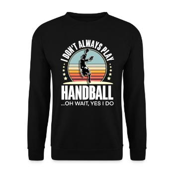 Handballeur Handballeur - Sweat-shirt Unisexe - noir - Devant - Alina (178cm) & Michal (187cm)