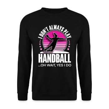Handballeur handballeur - Sweat-shirt Unisexe - noir - Devant - Alina (178cm) & Michal (187cm)