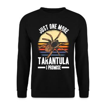 Tarantula Spinne | Haustiere Tarantulas Geschenke - Unisex Pullover - Schwarz - Vorne - Alina (178cm) & Michal (187cm)