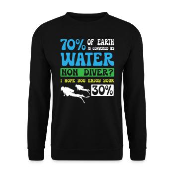 Enjoy Your Diving - Unisex Pullover - Schwarz - Vorne - Alina (178cm) & Michal (187cm)