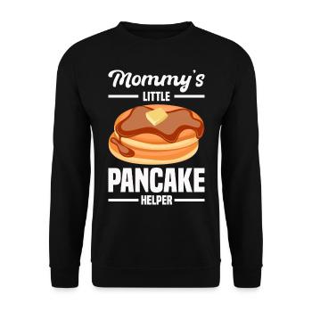 Pfannkuchen - Unisex Pullover - Schwarz - Vorne - Alina (178cm) & Michal (187cm)