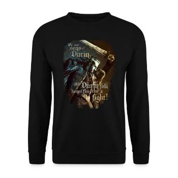 Le Hobbit Thorin Nous Sommes Les Fils De Durin - Sweat-shirt Unisexe - noir - Devant - Alina (178cm) & Michal (187cm)