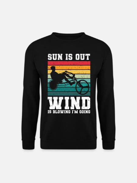 Recumbent Trike - Unisex Pullover - Schwarz