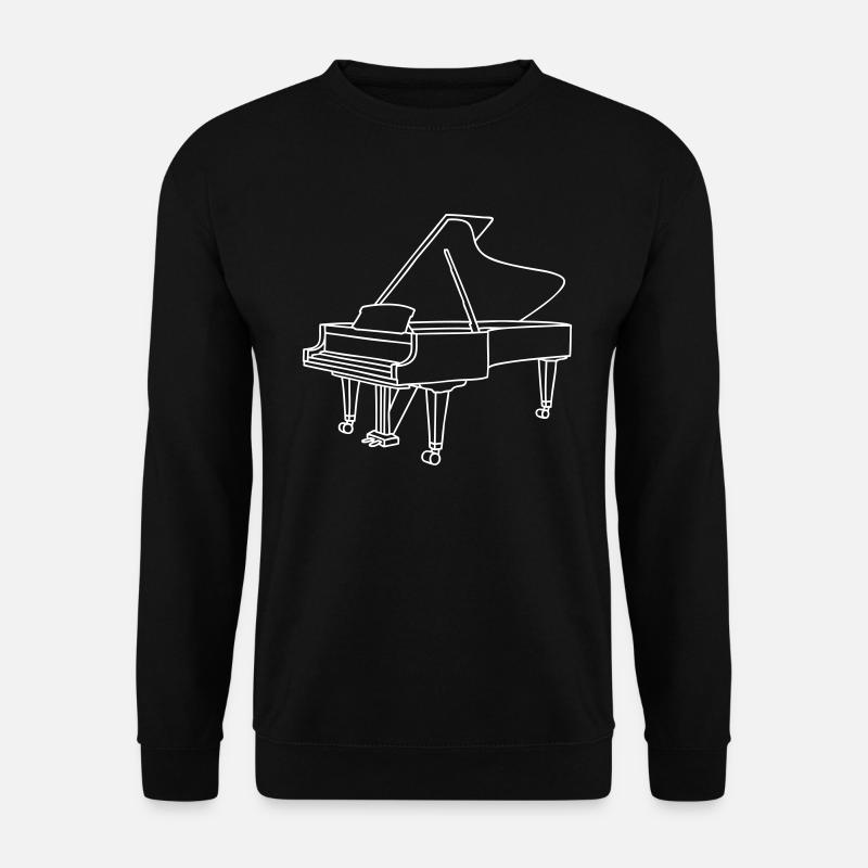 PIANO - Unisex Sweatshirt - black