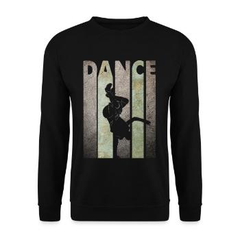 Dancing breakdance sport handstand gift dancer - Unisex Sweatshirt - black - Front - Alina (178cm) & Michal (187cm)