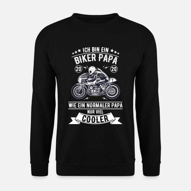 Biker Papa Motorrad - Unisex Pullover - Schwarz