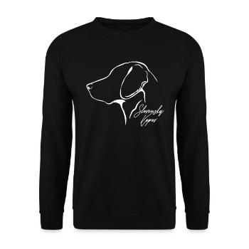 SLOVENSKY KOPOV Profile Dogs Hunting Dog Wilsigns - Unisex Sweatshirt - black - Front - Alina (178cm) & Michal (187cm)
