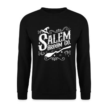 Salem Broom Co. – Enchanted Transportation Services - Unisex Sweatshirt - black - Front - Alina (178cm) & Michal (187cm)