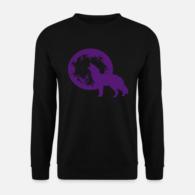 Howling Wolf - Unisex Sweatshirt - black