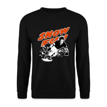 Snowboarder - Snowboarding - Snowboarding - Unisex Sweatshirt - black - Front - Alina (178cm) & Michal (187cm)