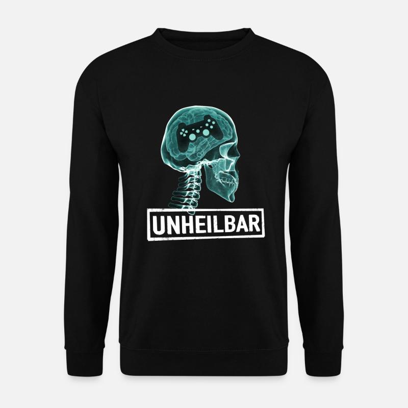 UNHEILBAR GAMING LUSTIGES GAMER E-SPORT GESCHENK - Unisex Pullover - Schwarz