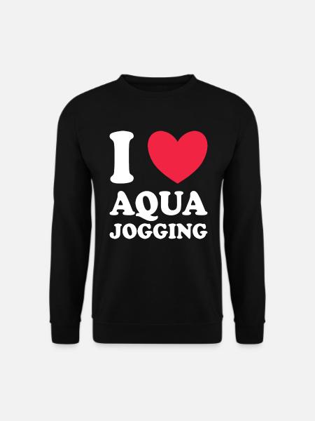 Sport Aqua Jogging Ich liebe Aqua Jogging - Unisex Pullover - Schwarz