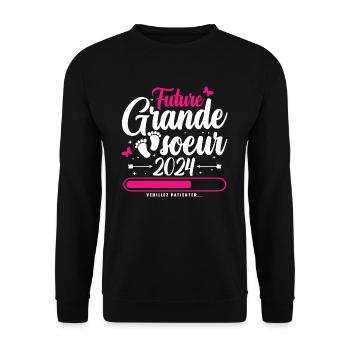 Future Grande Soeur 2024 - Sweat-shirt Unisexe - noir - Devant - Alina (178cm) & Michal (187cm)
