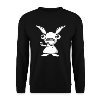 Ungeheuer Ohren Geschenk Halloween Comic fantasy - Unisex Pullover - Schwarz - Vorne - Alina (178cm) & Michal (187cm)