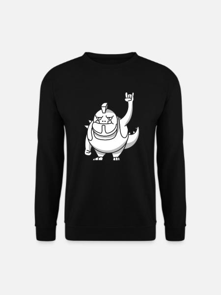Troll Rock Punk Gift Comic Fantasy Funny - Unisex Sweatshirt - black