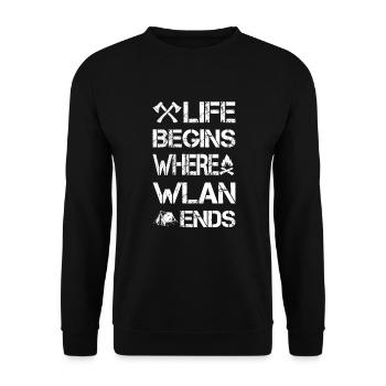Bushcraft de survie en plein air - Sweat-shirt Unisexe - noir - Devant - Alina (178cm) & Michal (187cm)