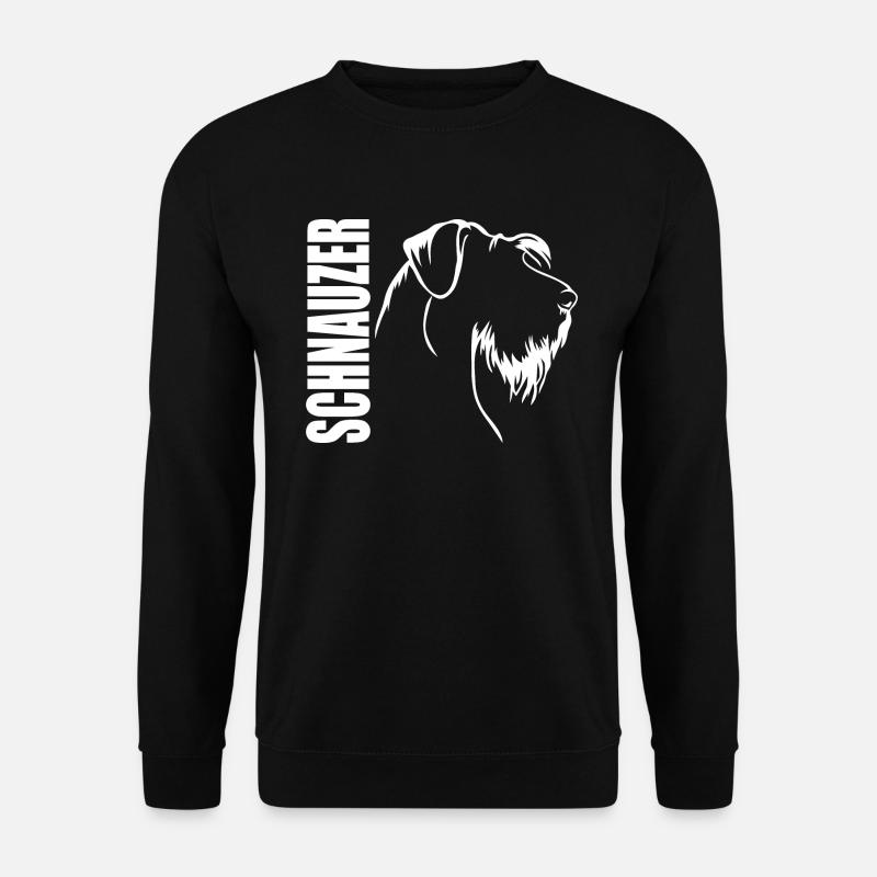 SCHNAUZER Profil Hunde Hund Wilsigns - Unisex Pullover - Schwarz