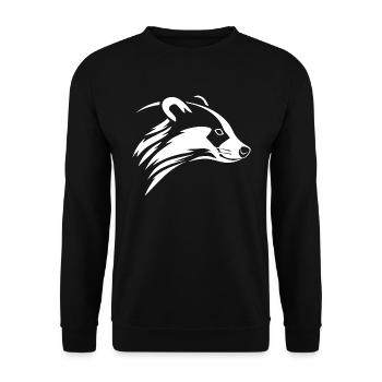 Badger - Unisex Sweatshirt - black - Front - Alina (178cm) & Michal (187cm)