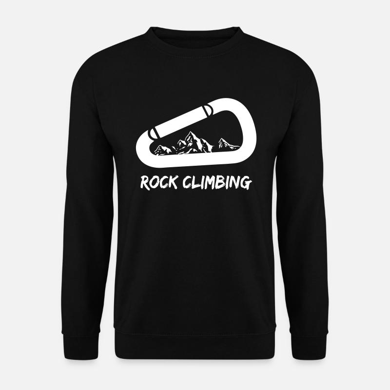Rock climbing Climbing climbing sport rocks - Unisex Sweatshirt - black