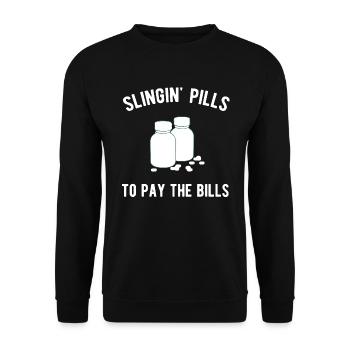 Pharmaceutical pharmacist pharmacist studying - Unisex Sweatshirt - black - Front - Alina (178cm) & Michal (187cm)