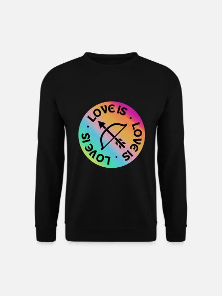 Archery: Love is. - Unisex Sweatshirt - black