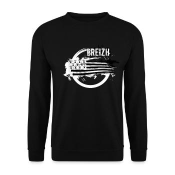 Bretagne - Breizh 20 - Sweat-shirt Unisexe - noir - Devant - Alina (178cm) & Michal (187cm)