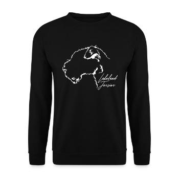 LAKELAND TERRIER Profil Chiens Wilsigns - Sweat-shirt Unisexe - noir - Devant - Alina (178cm) & Michal (187cm)