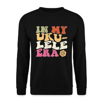 In my Ukulele Era - Unisex Sweatshirt - black - Front - Alina (178cm) & Michal (187cm)