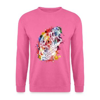 Saxophon - Unisex Pullover - Pink - Vorne