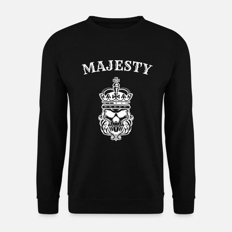 Majesté crâne crâne majesté - Sweat-shirt Unisexe - noir