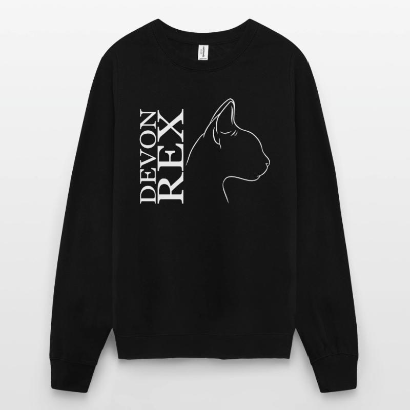 Devon Rex Profil Chat Chat Wilsigns Sweat-shirt Unisexe