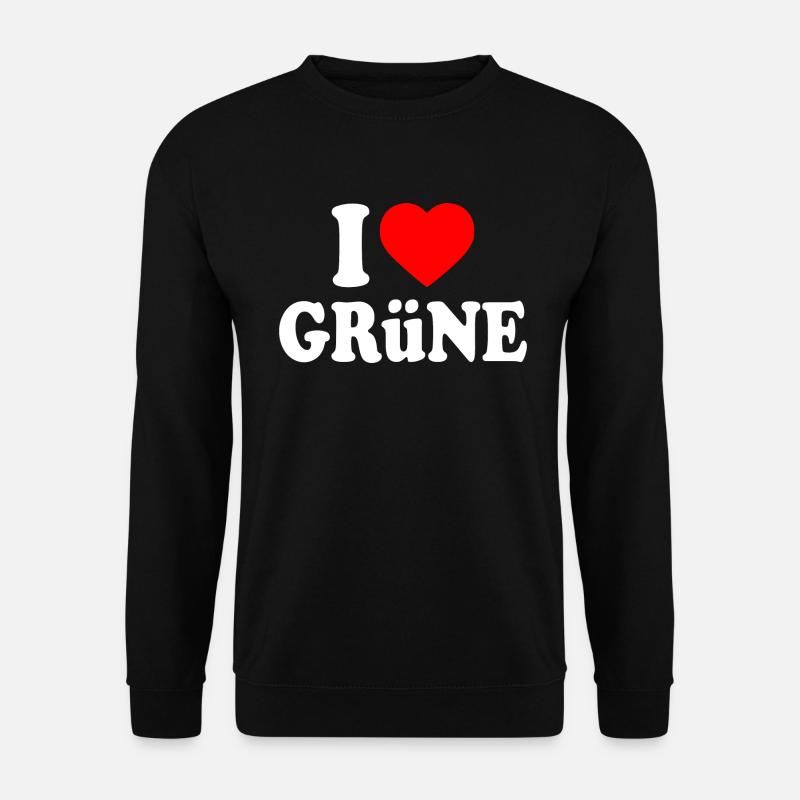 J’adore le vert - Sweat-shirt Unisexe - noir
