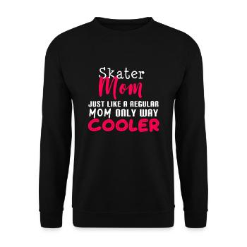 Skater Mama - Unisex Pullover - Schwarz - Vorne - Alina (178cm) & Michal (187cm)
