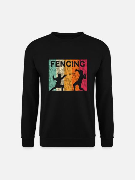 Fechten Fencing - Unisex Pullover - Schwarz